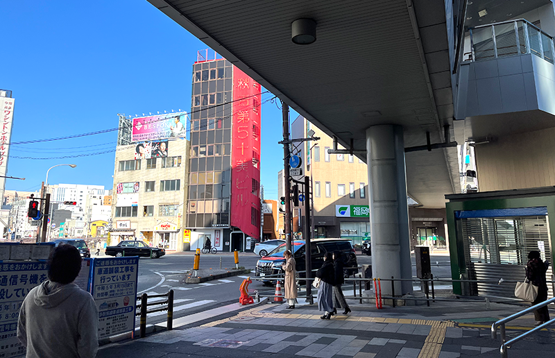 Gionmachi Nishi intersection where Gionmachi Route 276 and National Route 202 intersect