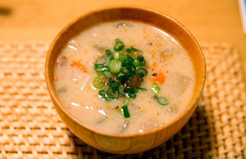 Pork soup style miso soup